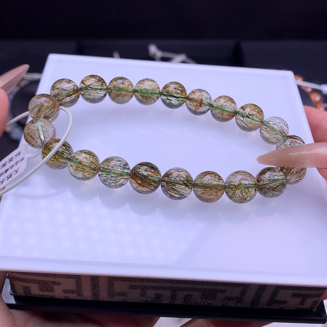 未镶嵌手串水晶绿超七