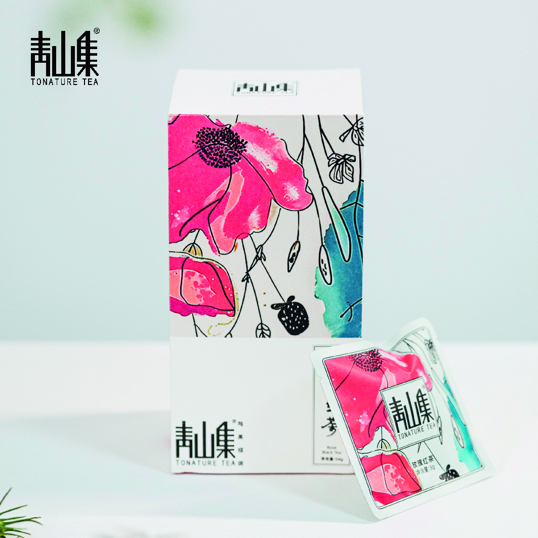 青山集玫瑰红茶  (版纳滇红 重瓣红玫瑰 宁夏枸杞）