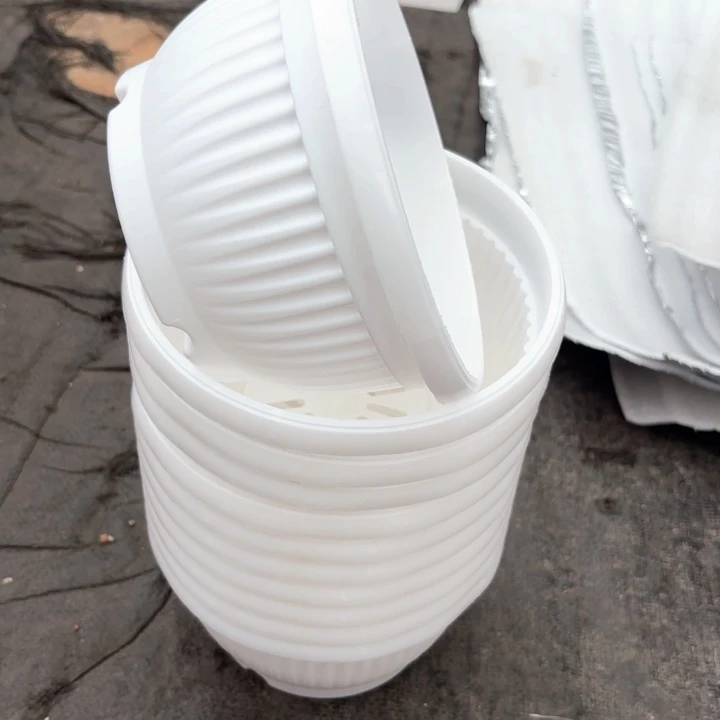 180白色聚宝盆口16公分13个