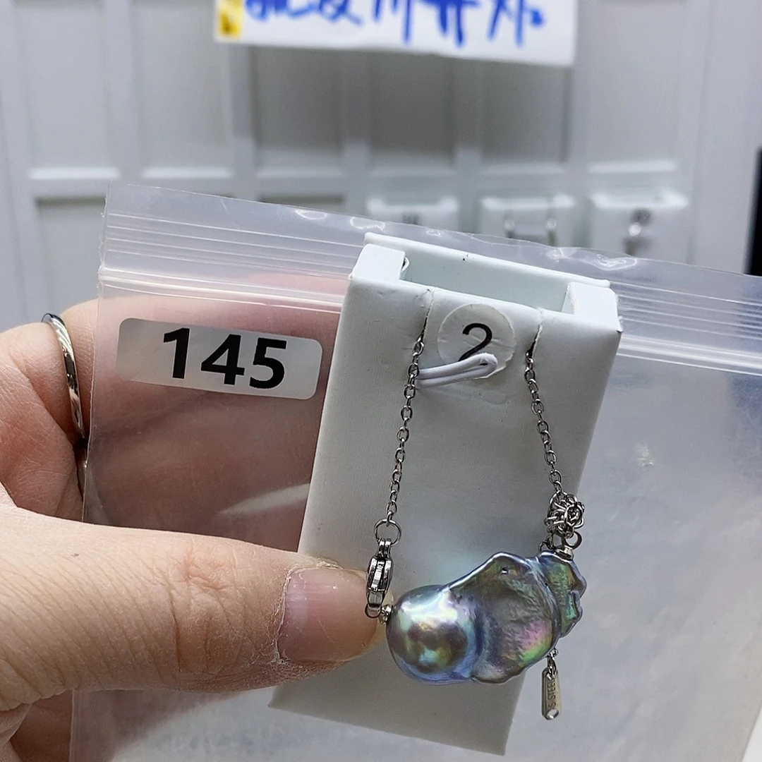 颈饰合金淡水珍珠