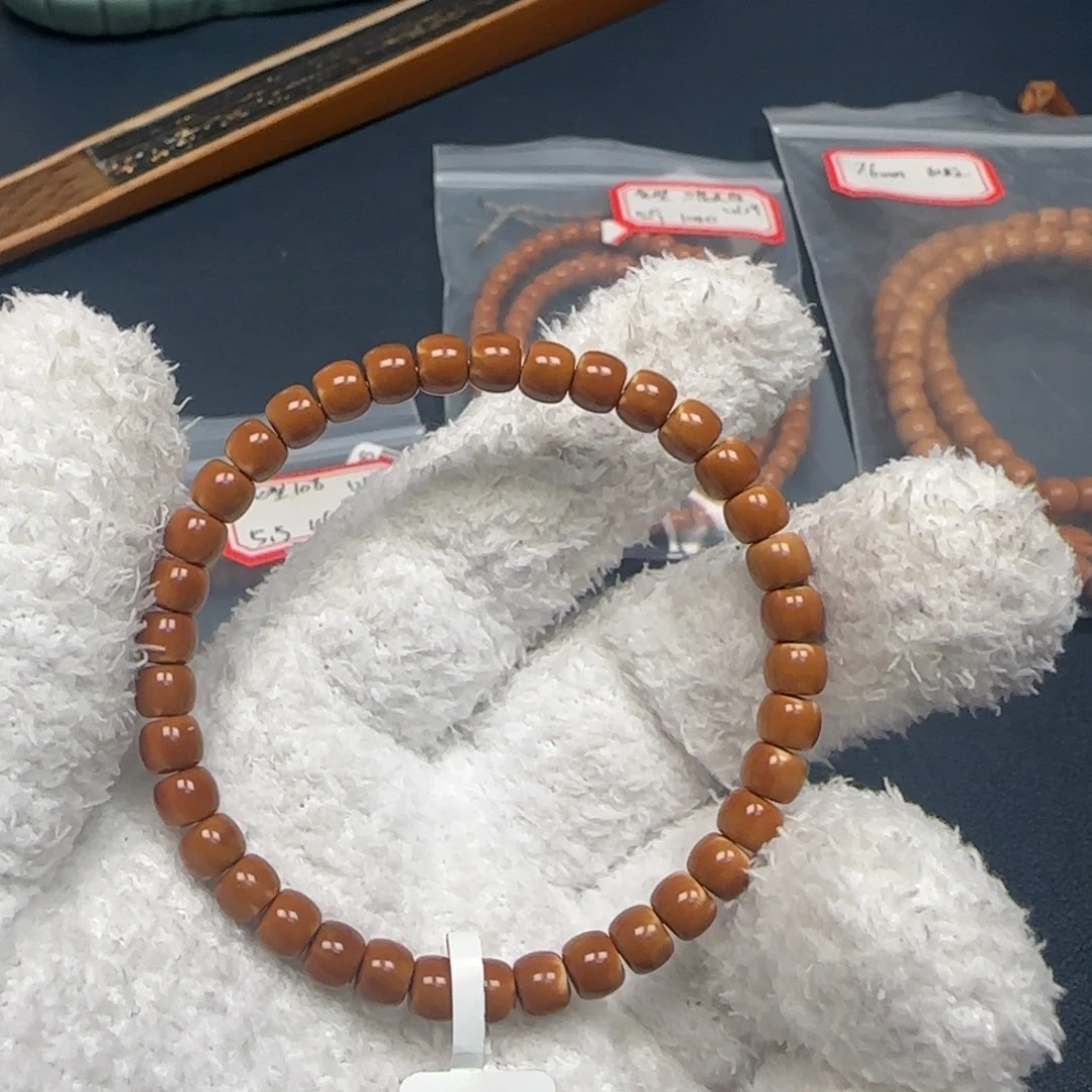 橄榄核手串老挝单圈三花极限弧6.1福利