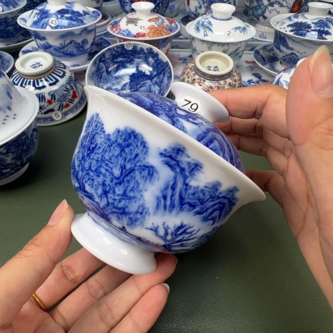 陶瓷景德镇纯手工纯手绘茶具木木79