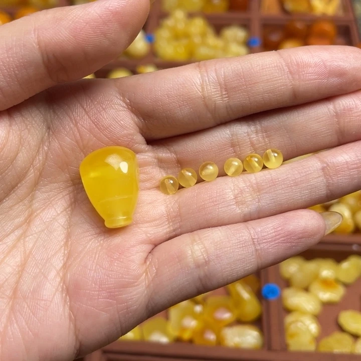 琪***琪蜜蜡未镶嵌珠宝奇石天然蜜蜡三通