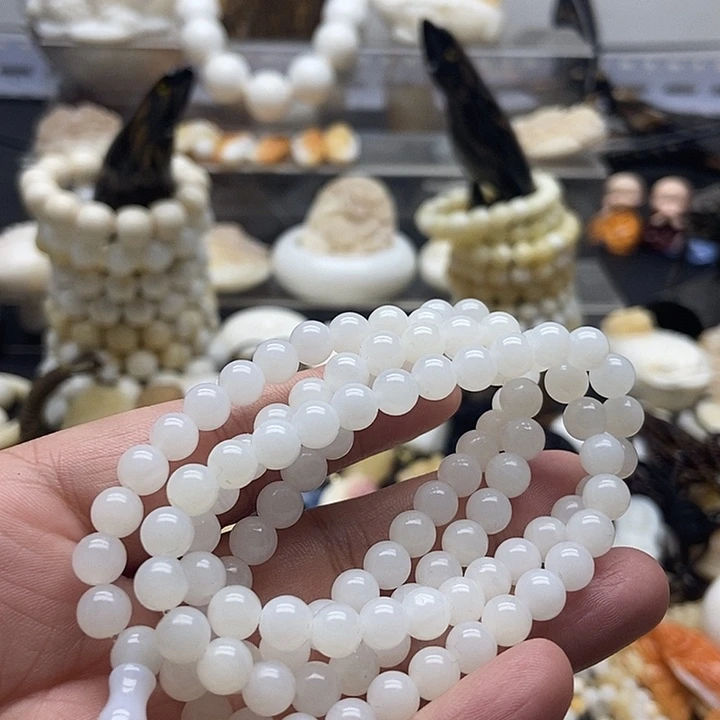非金属贝壳贝雅轩工艺品玉化哑光0.6多圈