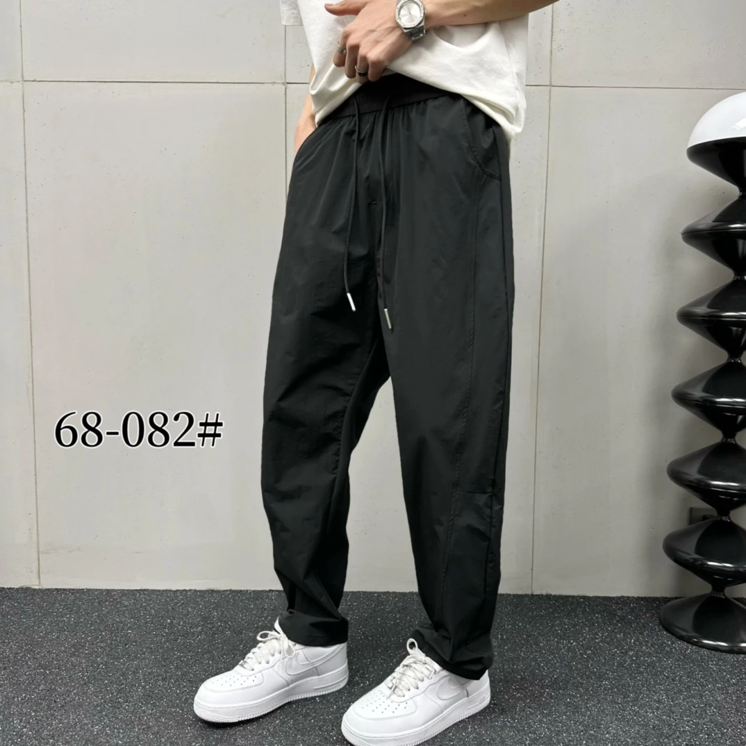 运动直筒长裤裤子男士美式休闲健身透气轻薄宽松户外#百搭0082