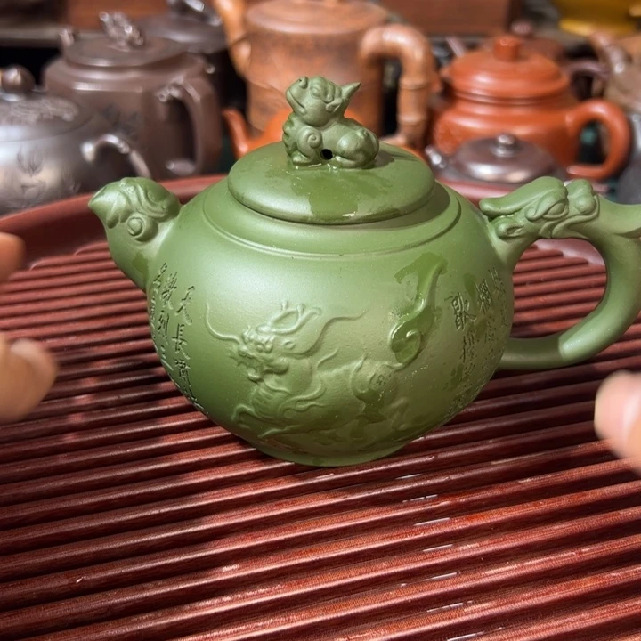 茶壶紫砂花泥紫砂壶