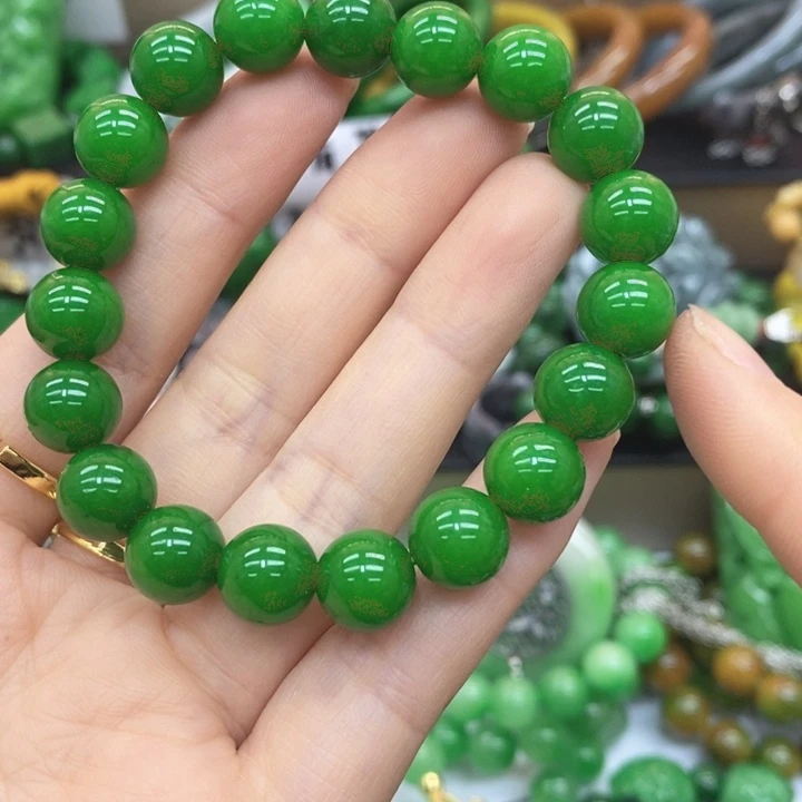 翡翠未镶嵌戒指手链13