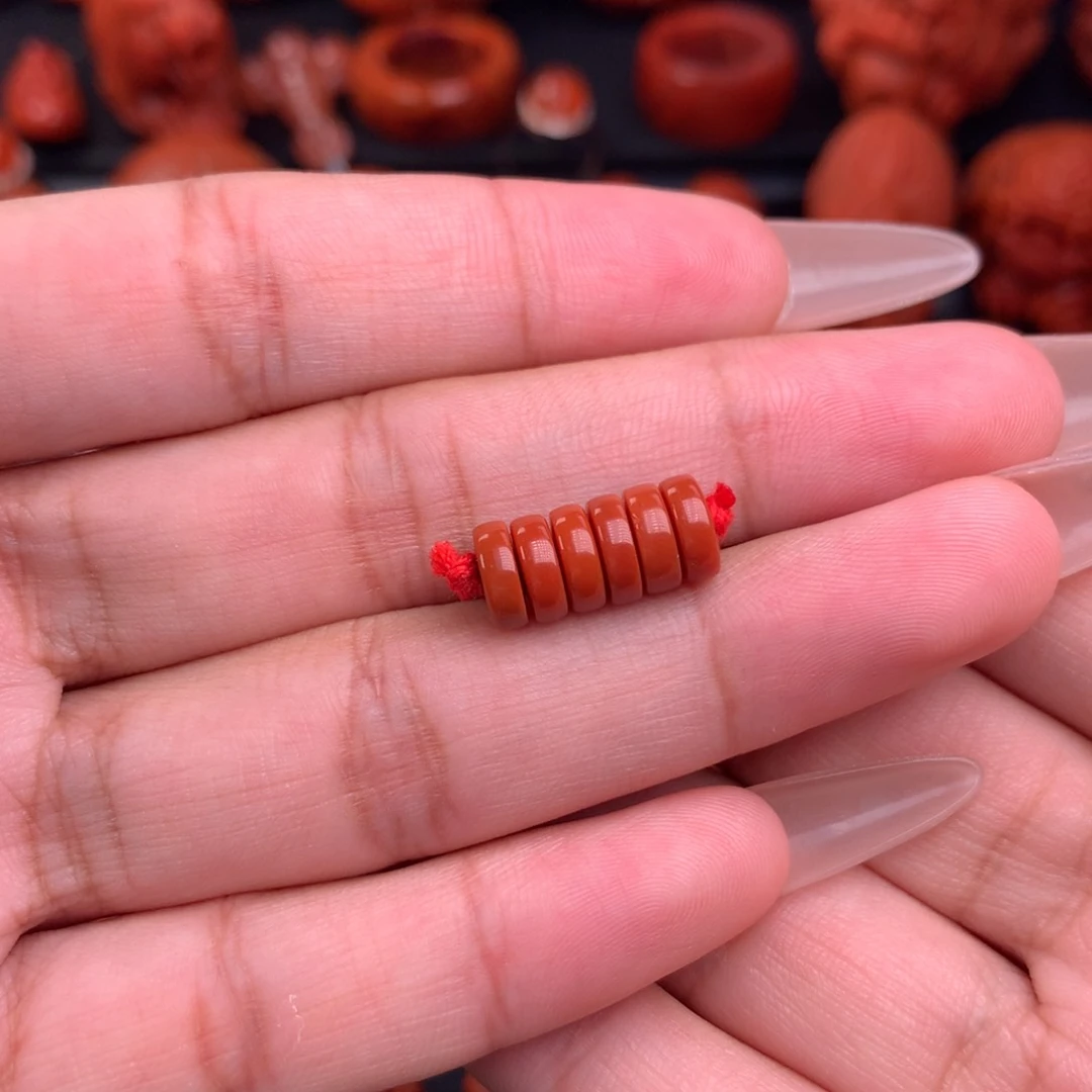 南红玛瑙直切隔片7+未镶嵌