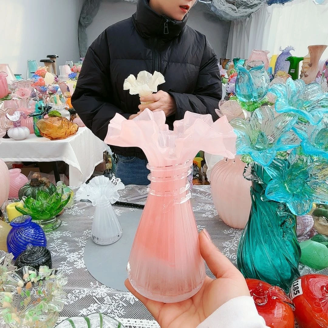 卡***垚福利不退不换琉璃花瓶艺术品