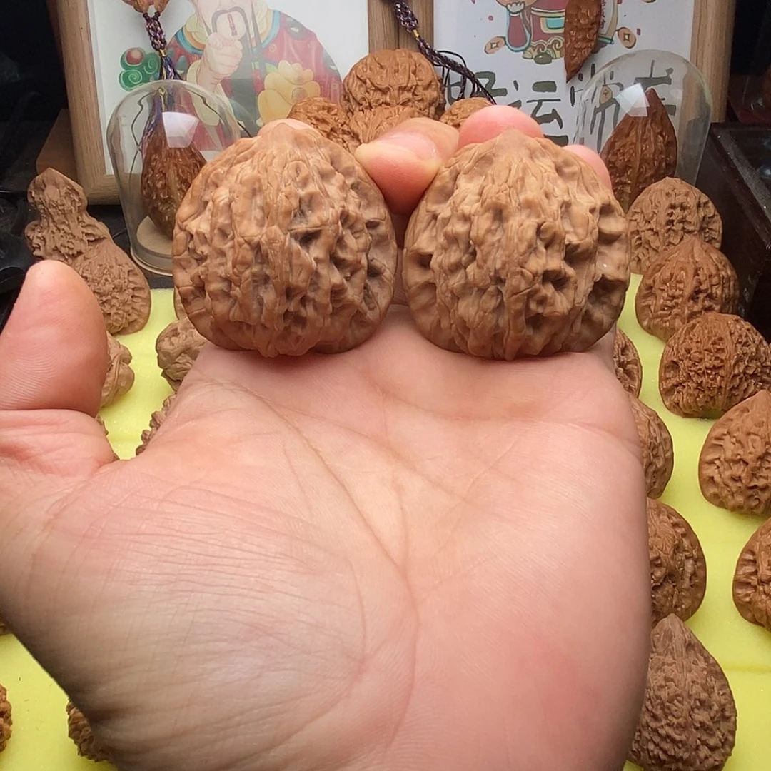 把件文玩核桃麦穗虎头43➕