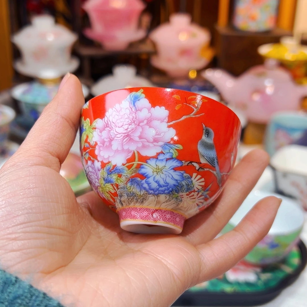 高货羊脂玉瓷陶瓷茶具