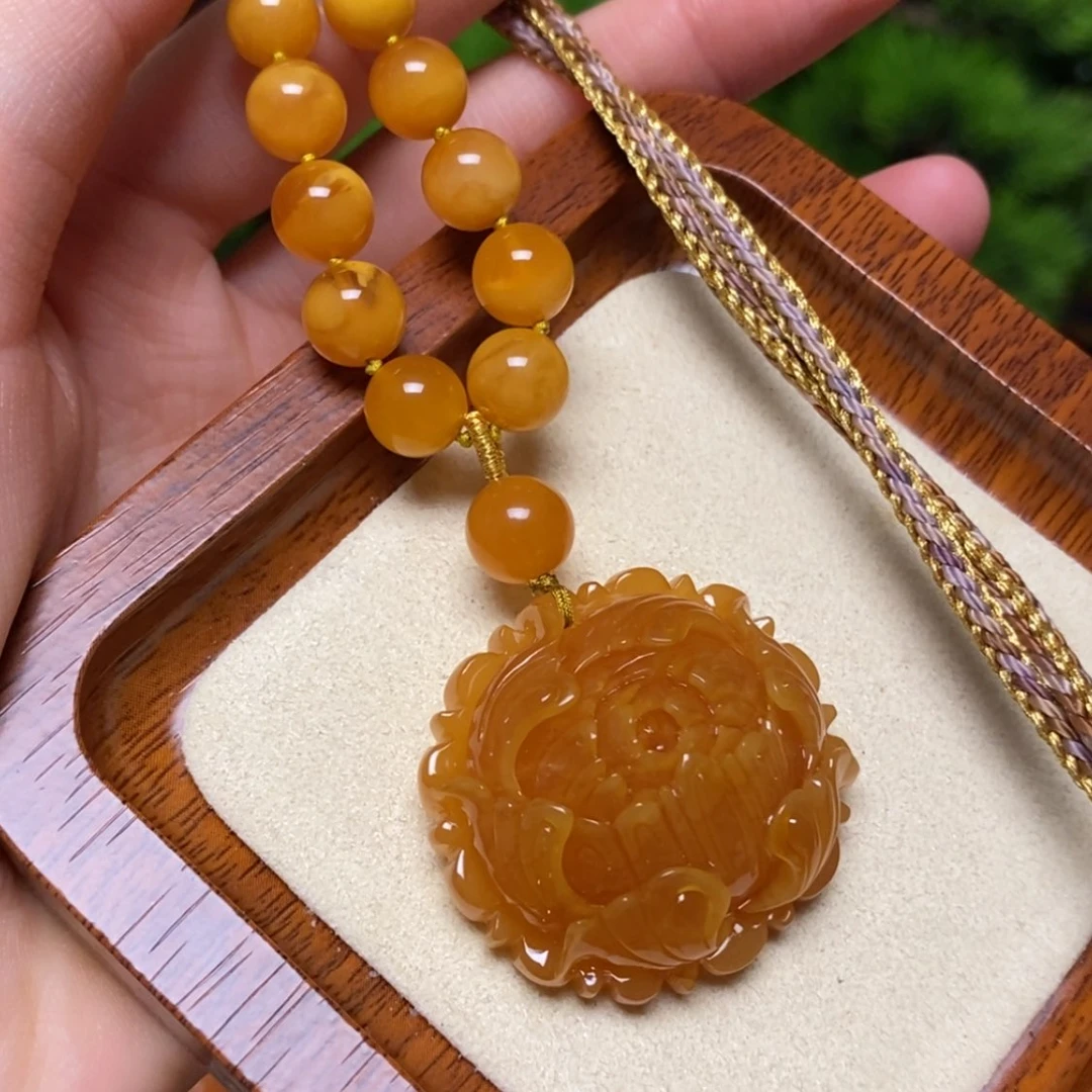 【闪购商品】蜜蜡颈饰未镶嵌项链