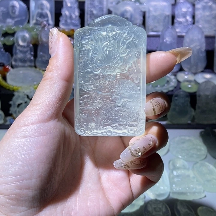 微***俊岫玉未镶嵌吊坠吊坠