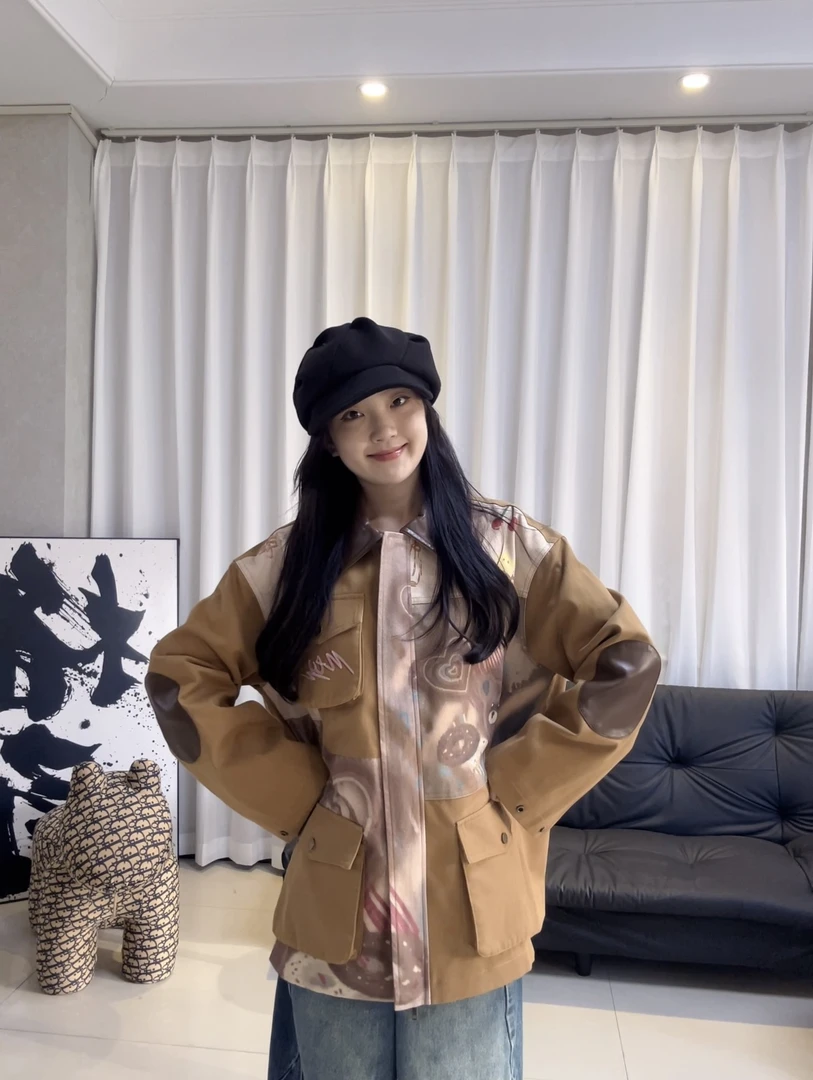Mto Quinn |印花拼接棉服夹克外套1399