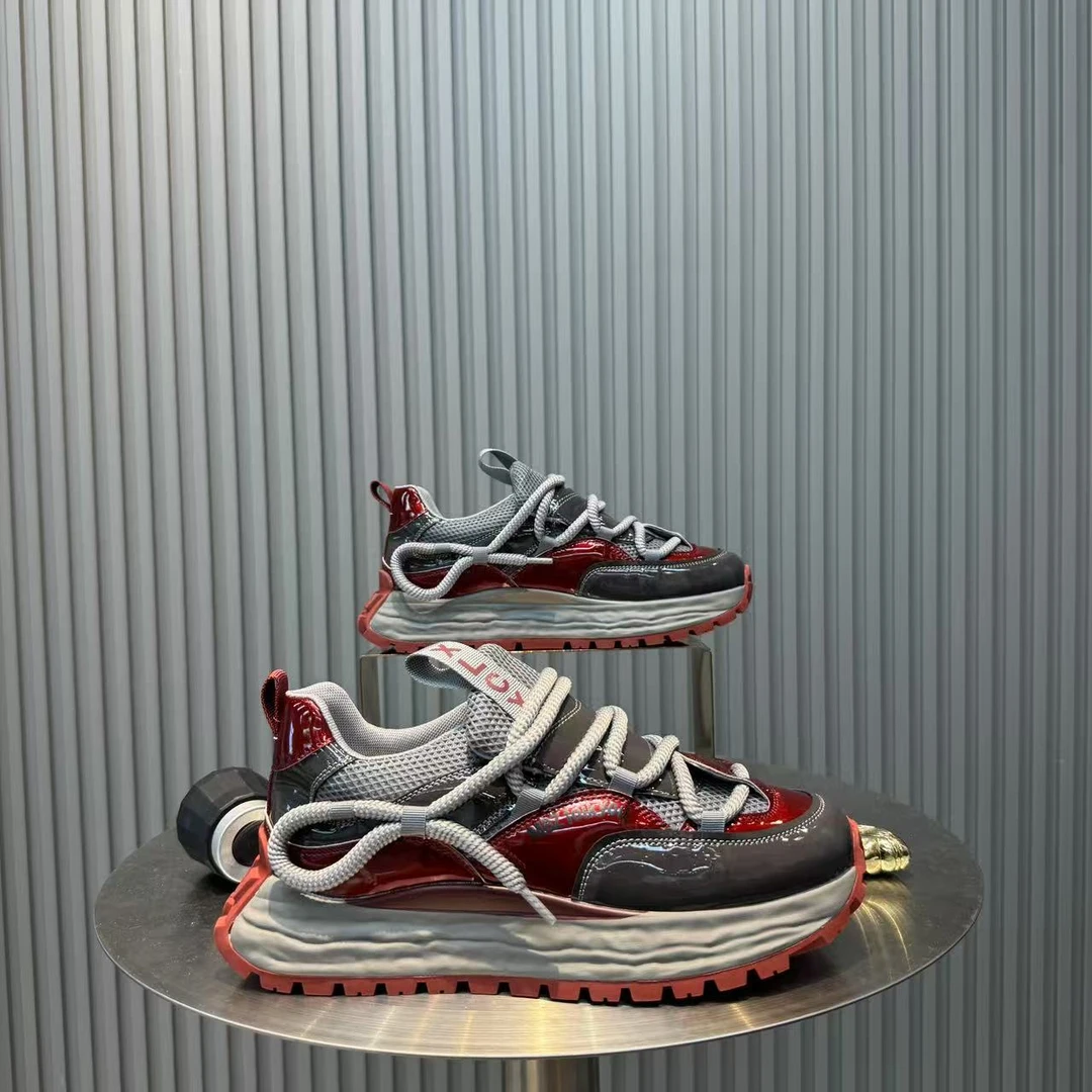 2025新款夏季男鞋飞织男鞋透气百搭老爹鞋舒适跑鞋运动鞋潮鞋潮流