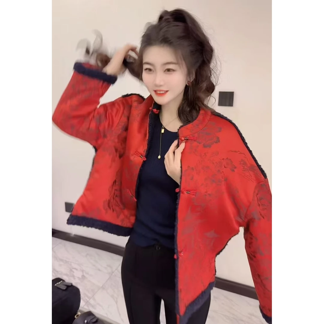 『 喜气洋洋H』简约设计百搭时尚高品质厚款外套201