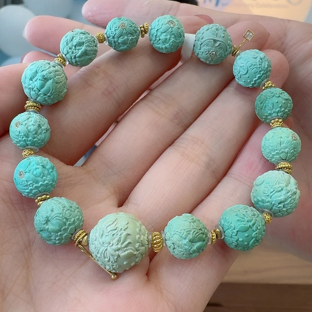 未镶嵌绿松石珠宝奇石