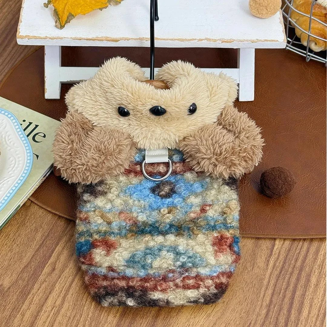 冬装加厚保暖呢料提花工艺毛绒宠物狗狗猫咪衣服撞色耳朵连帽卫衣