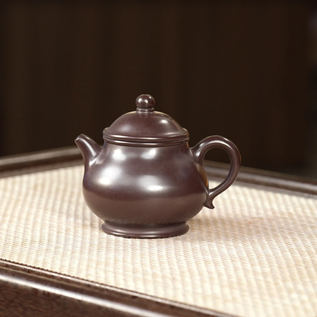 轻舟紫砂  石红潘壶240cc
