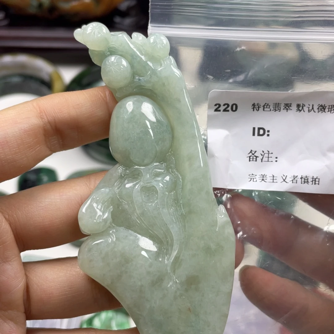 翡翠未镶嵌颈饰牌子