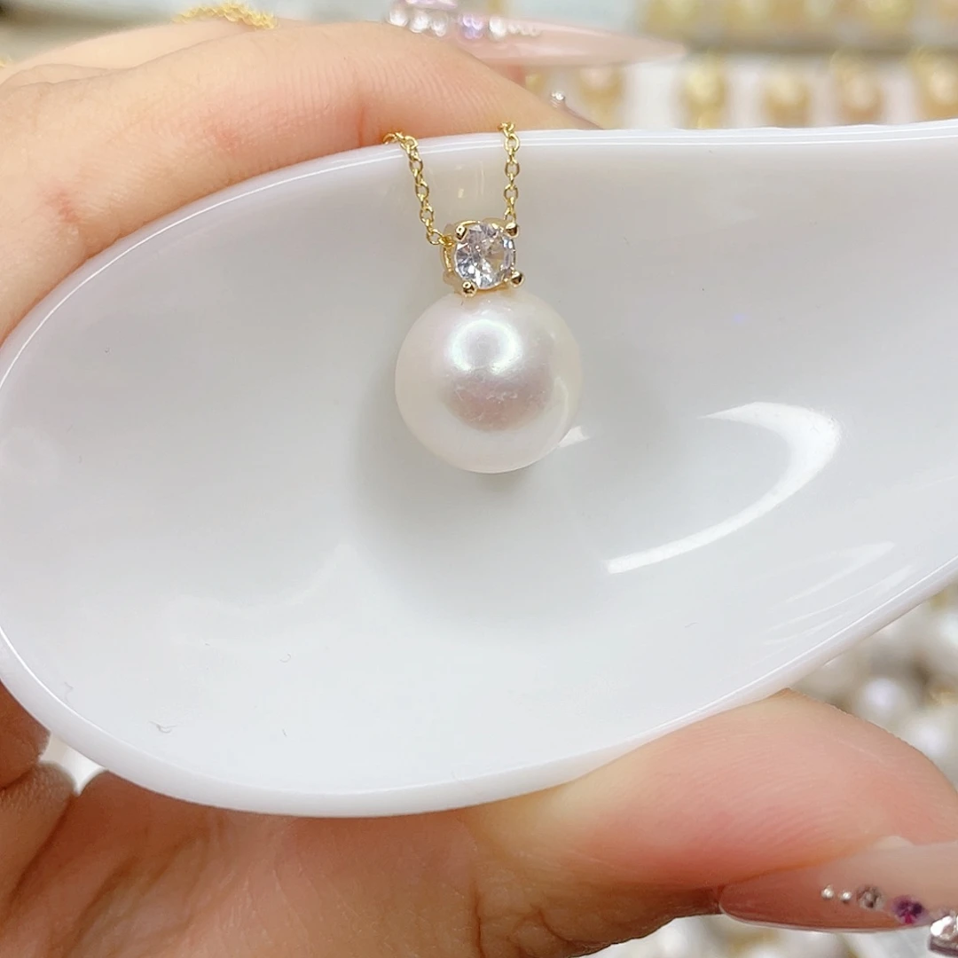 淡水珍珠未镶嵌吊坠(赠链)