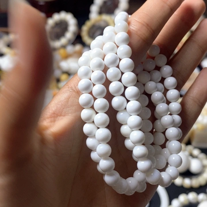 手串/手链贝壳直播间0.6白色多圈