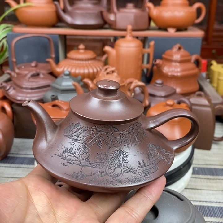 紫砂茶壶云炉180-260cc原矿老紫泥特价