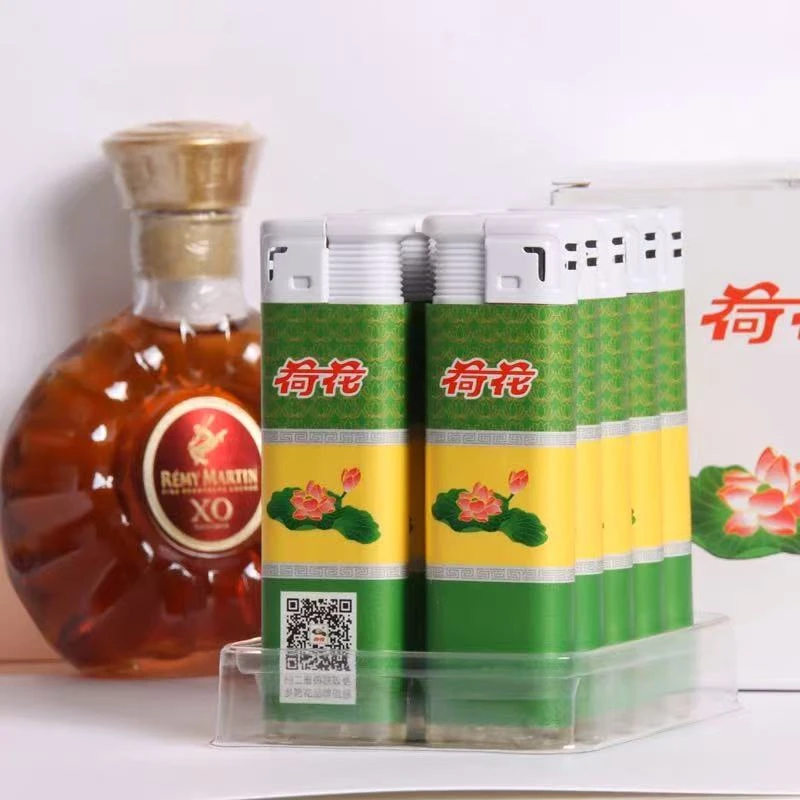 正品充气广告包纸打火机野餐荷花国潮防爆个性家用户外耐用实用