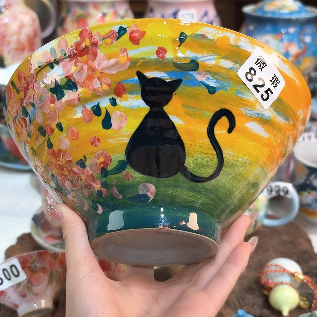 景德镇手绘高温釉下彩陶瓷茶具