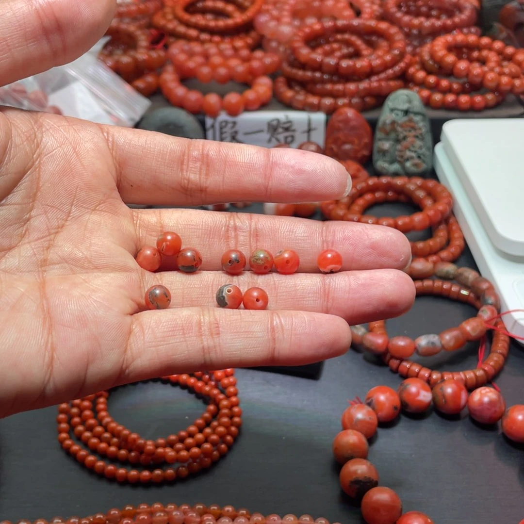 南红玛瑙手链未镶嵌