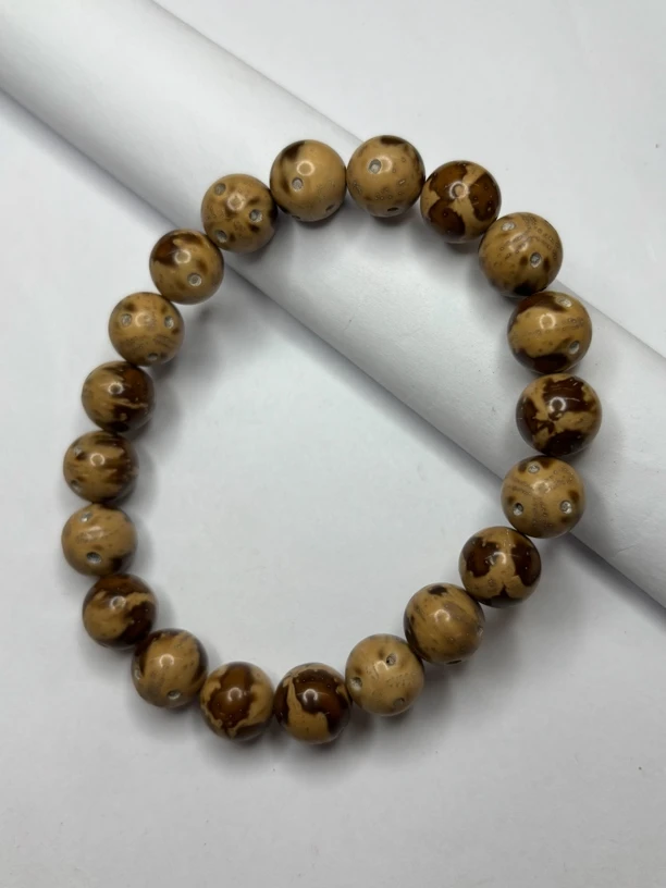 B64 天然紫金鼠熊猫手串10mm