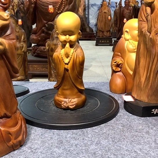 香樟木ꔷ***ꔷ香樟木小沙弥12*12*34