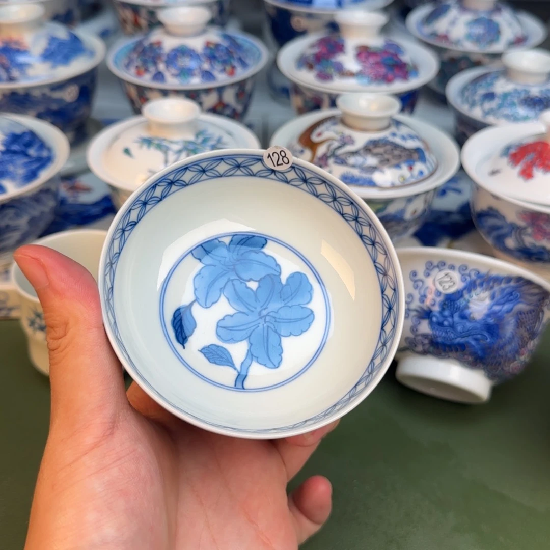 彦祖纯手工手绘茶具128