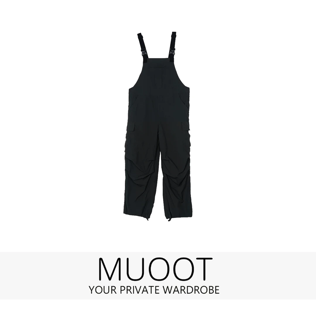 【MUOOT】 25夏季无袖宽松百搭背带裤KX25121