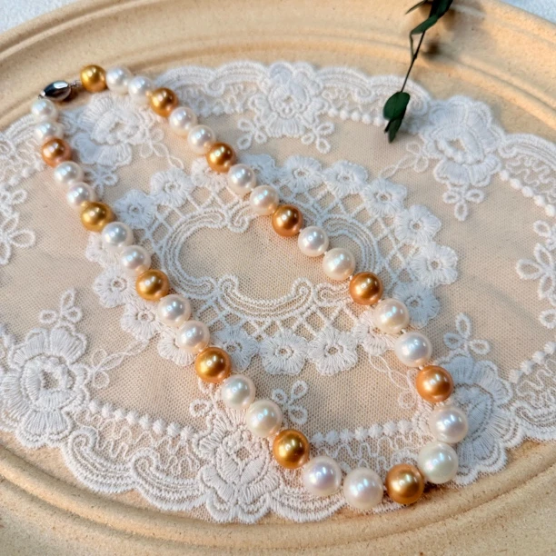 【六六中古】孤品优雅淡水珍珠项链th6338链长46有盒