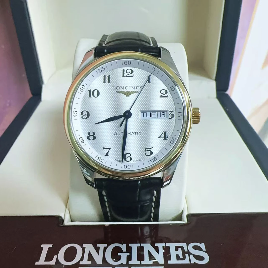 99新 Longines/浪琴 L2.755.5.78.7/名匠双日历18K表径38.5后配扣