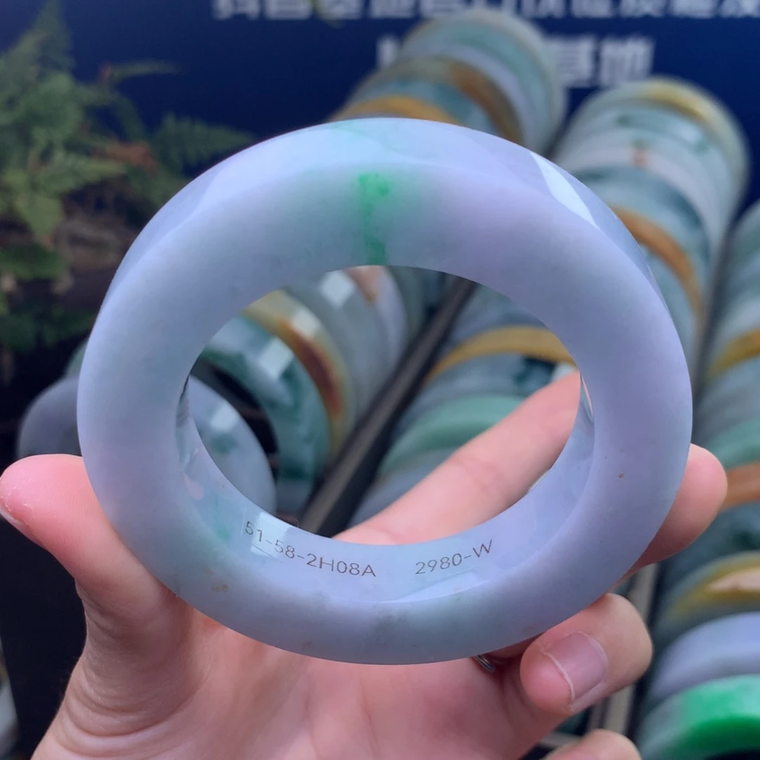 定制翡翠未镶嵌手镯定制不退不换