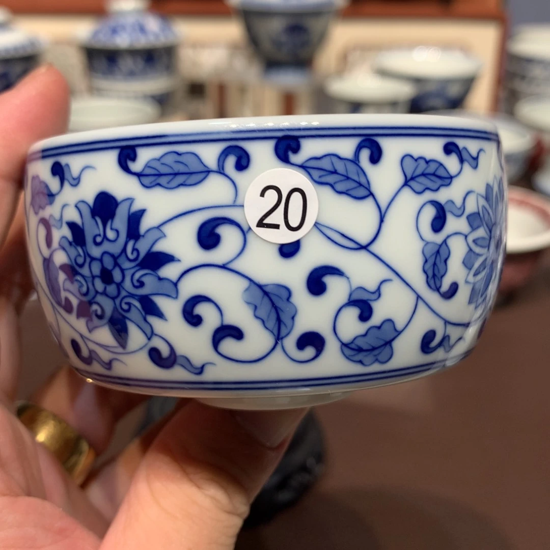 元***玩20青花主人杯瑕疵