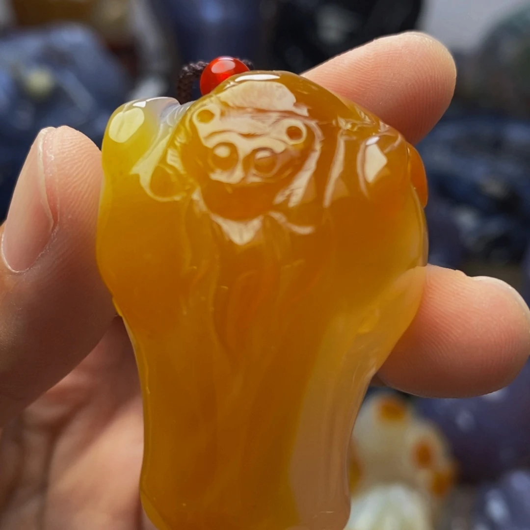 玛瑙/玉髓手把件未镶嵌
