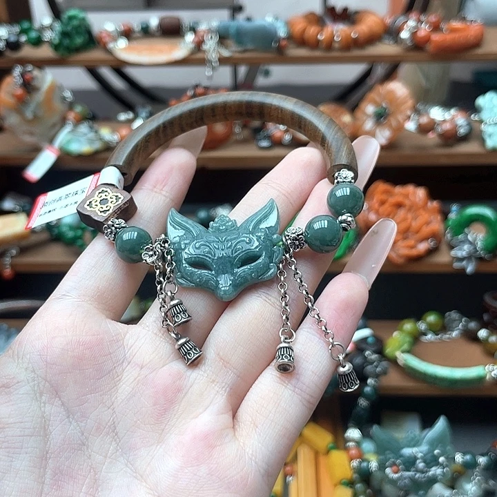 翡翠未镶嵌手链饰品