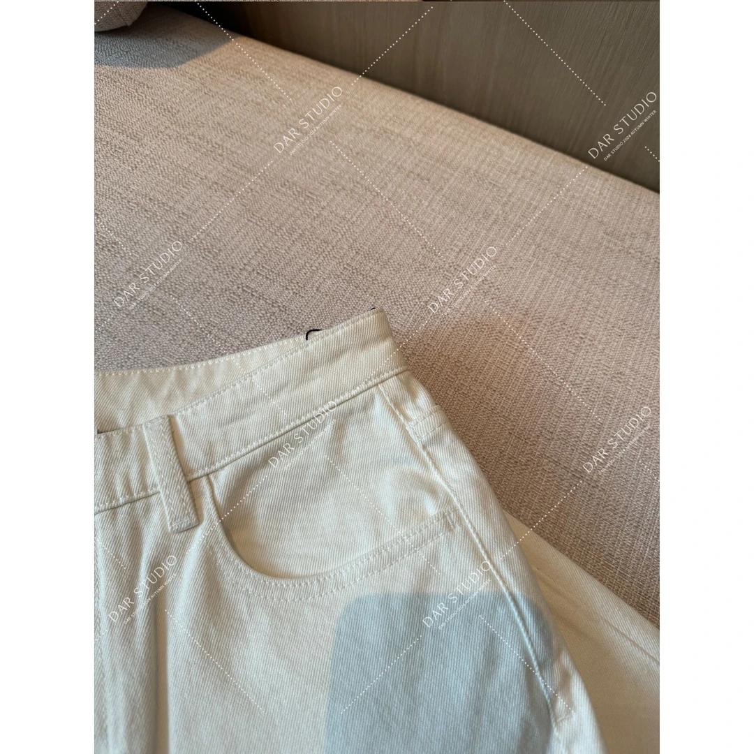 DAR STUDIO 高线系列【曼乐之城】进口土耳其极简纯色质感牛仔裤