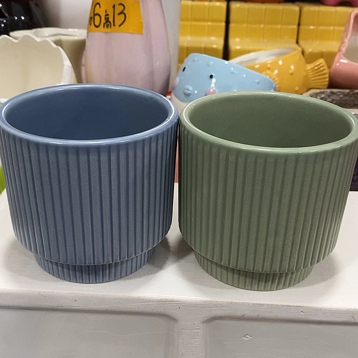 陶盆有孔 瑕疵针孔漏釉介意勿拍外口 8外高8