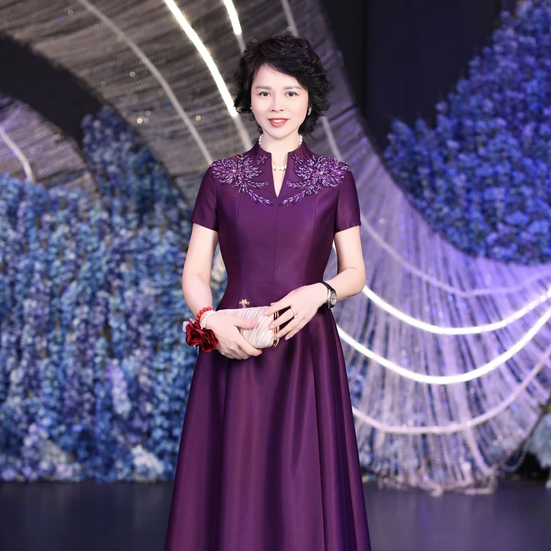 高定高贵礼服婚宴修身蕾丝喜婆婆妈妈装婆婆婚宴服