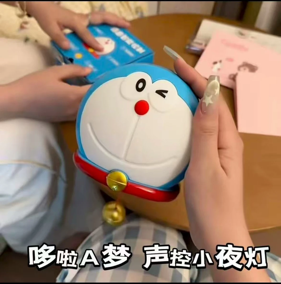蓝胖子声控铃铛拍拍小夜灯七夕送女友闺蜜礼物伴睡