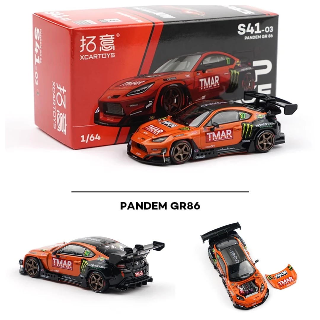 拓意 1:64 丰田 TMAR 涂装 PANDEM GR86 S41-03 合金汽车模型