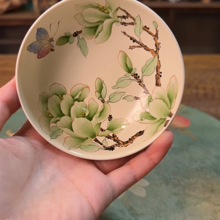 柴烧纯手工手绘陶瓷