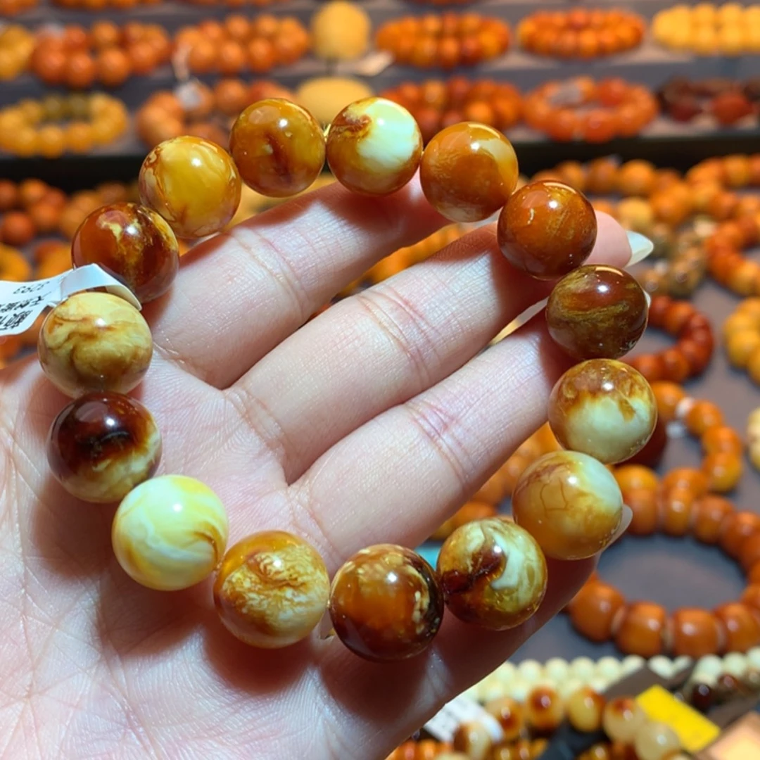 【闪购商品】手串蜜蜡未镶嵌愚**山蜜蜡手串