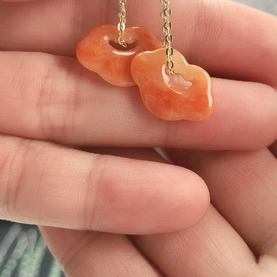 翡翠未镶嵌耳饰89