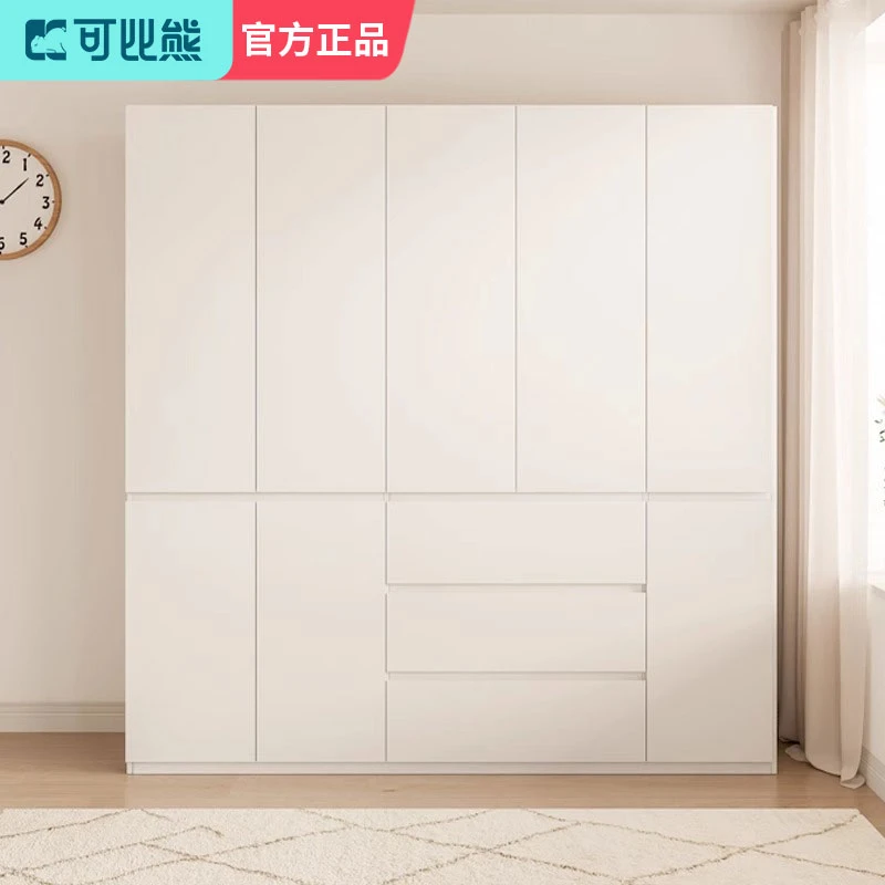 可比熊新款儿童衣柜ENF欧松板卧室家用现代简约衣橱衣柜免拉手