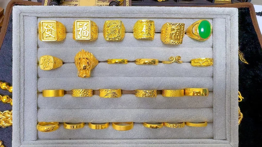 合金戒指 戒指 男款开口戒指（选款）